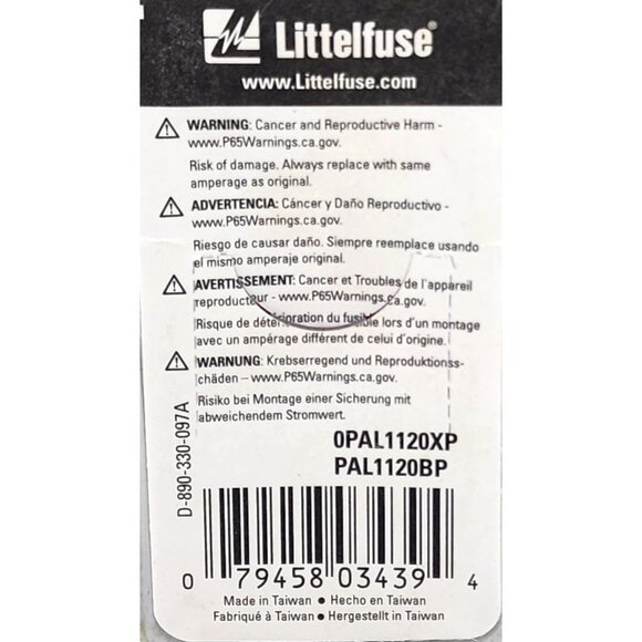 Adv Littelfuse 120A PAL Auto-Link Male-Terminal Fuse - Picture 6 of 6